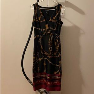 Enfocus Studio Chain V Neck Dress